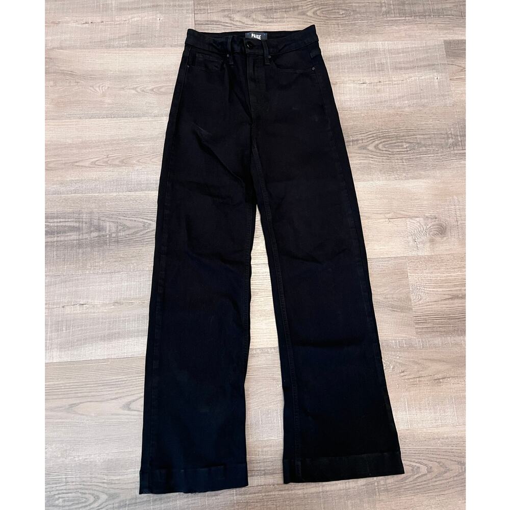 Paige Black Leenah Wide Leg Jeans